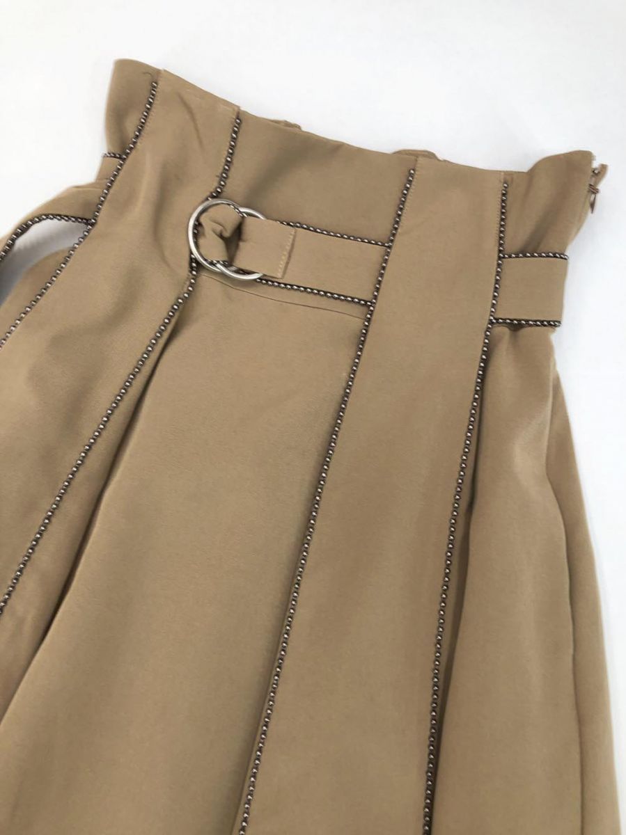 未使用タグ付き✨アメリヴィンテージ　人気　ホロスコープ　スカート　ベージュ系 Ameri VINTAGE - タグなし未使用 AMERI PASS CODE RETRO KNIT