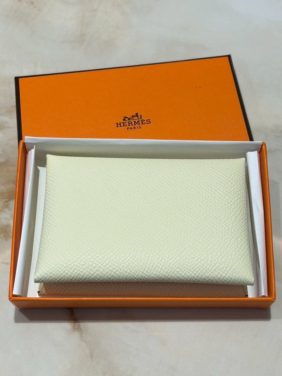 HERMES カルヴィデュオ ジョーヌミルトン コインケース付カードケース