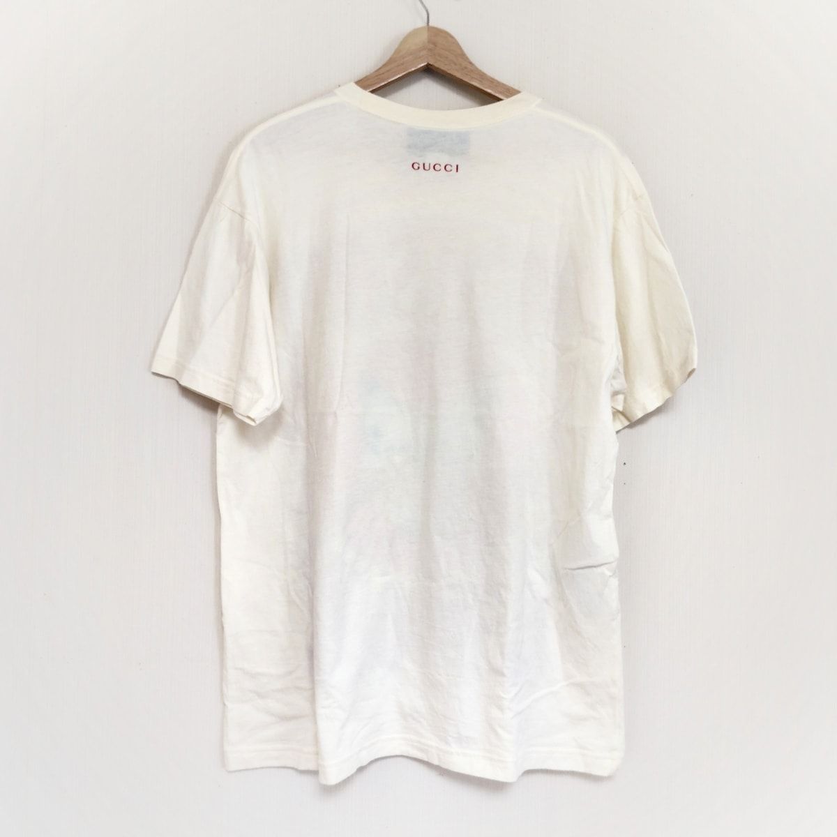 GUCCI グッチ 半袖Tシャツ サイズS レディース - 539081 アイボリー×マルチ