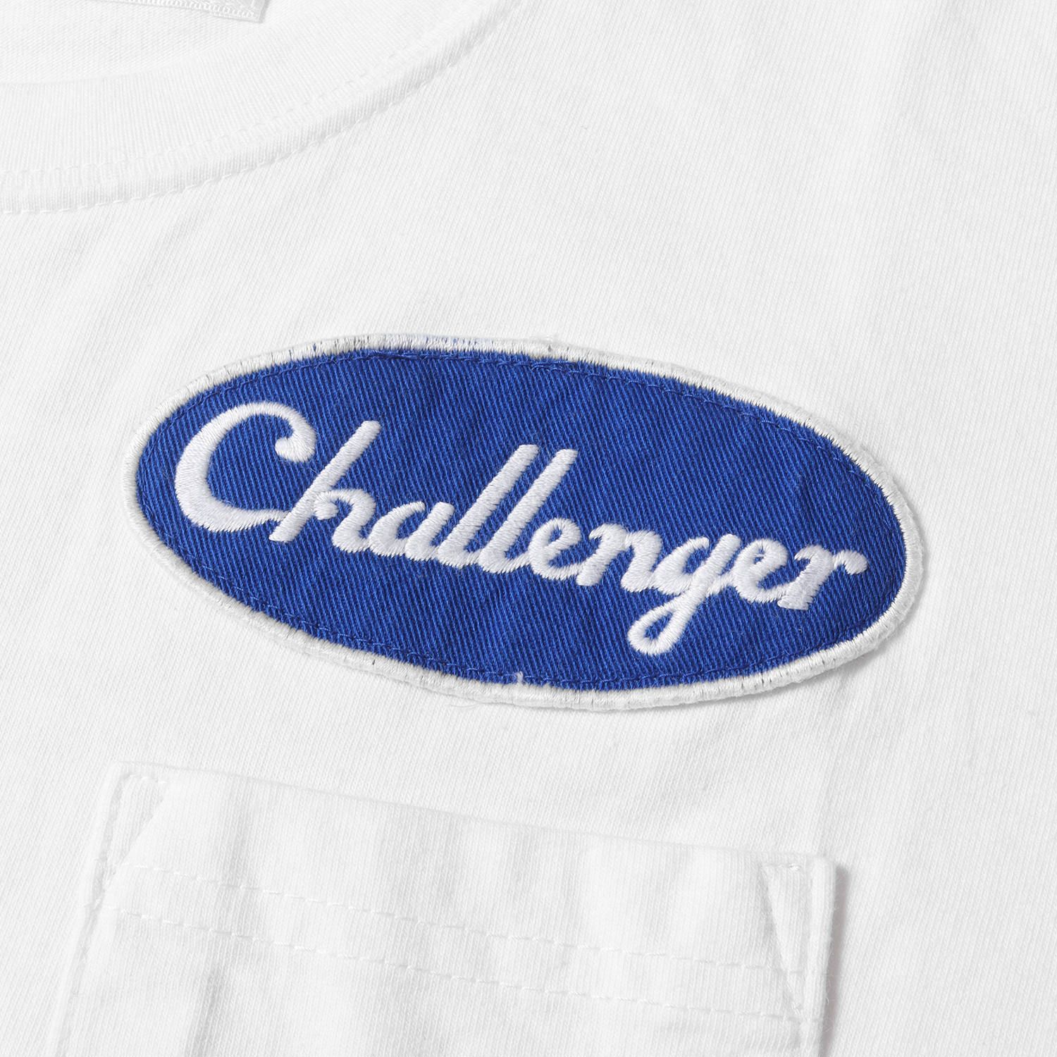 CHALLENGER チャレンジャー Tシャツ サイズ:M ワッペン付き レーシング 