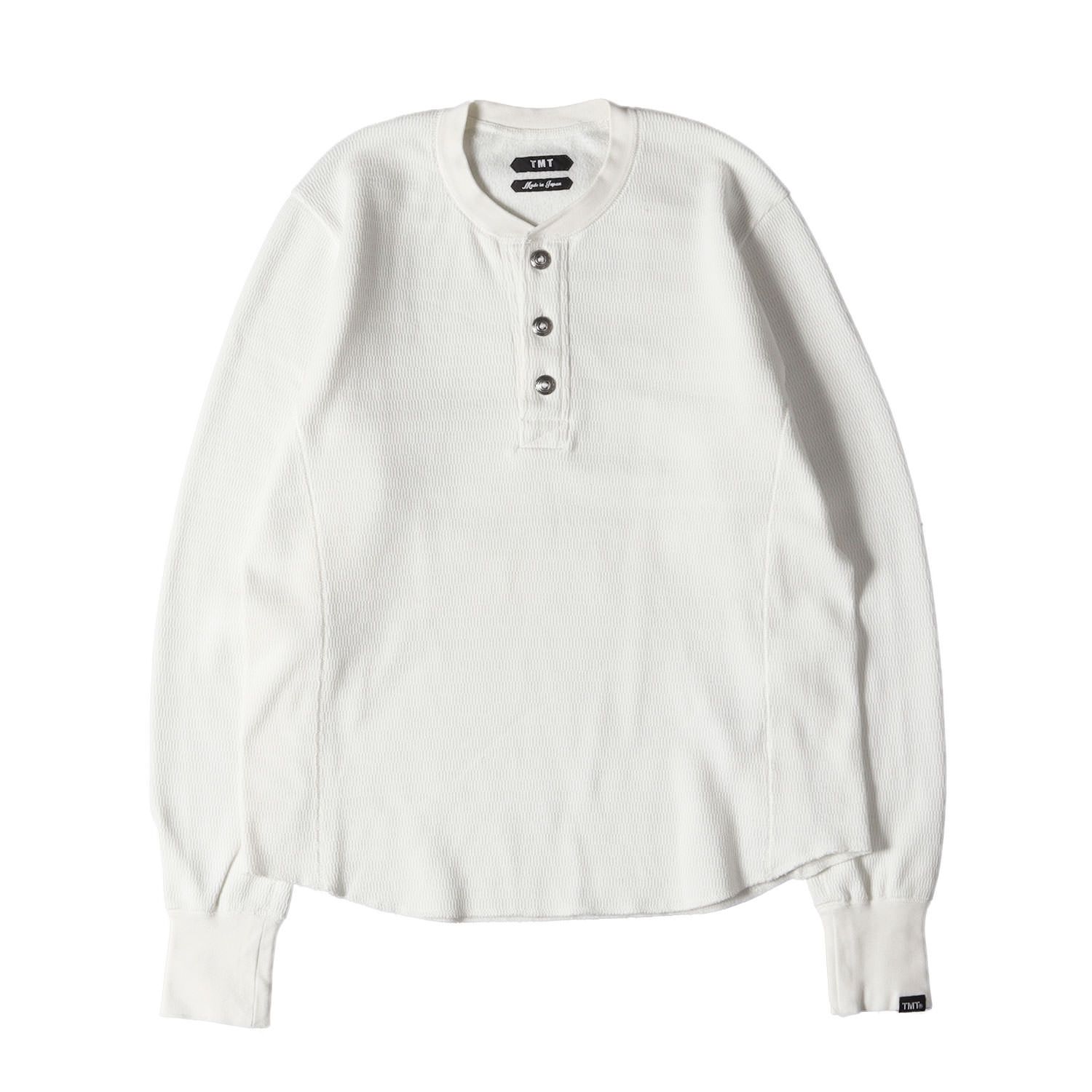 TMT Tシャツ サイズ:S 20AW 裏地起毛サーマル ヘンリーネック ロングスリーブTシャツ BOMBER HEAT THERMAL L/SL HENLEY-NECK SHIRTS ホワイト 白 トップス カットソー 長袖【メンズ】