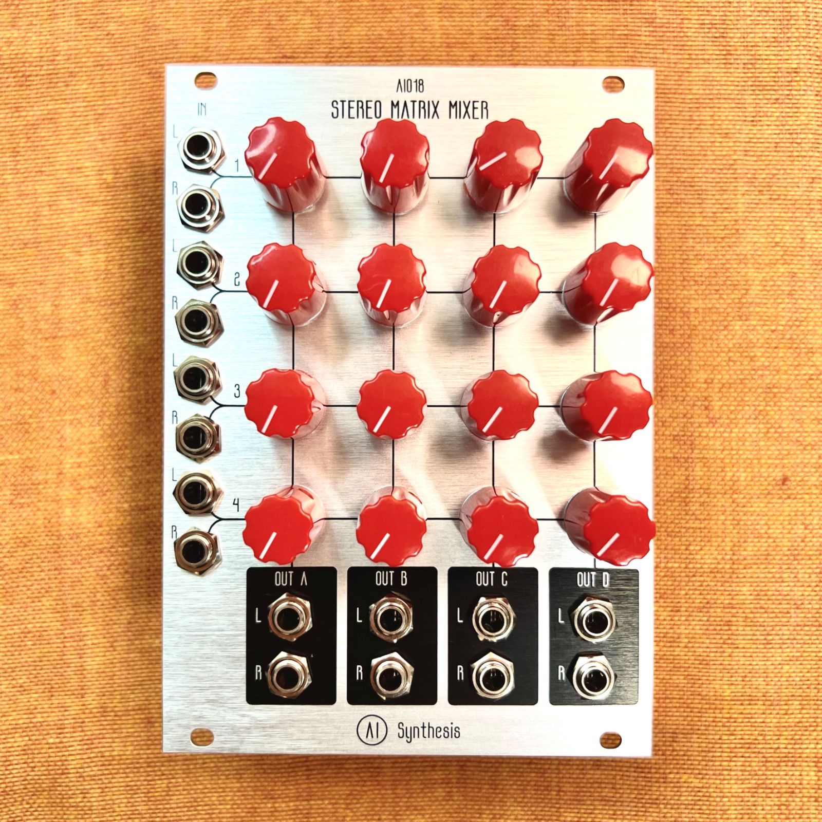 AI Synthesis: AI018 Stereo Matrix Mixer (Aluminium Panel