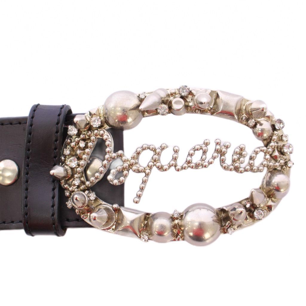DSQUARED2スタッズベルト ディースクレザーベルト ディースクエアード DSQUARED2 ベルト レザー スタッズバックル