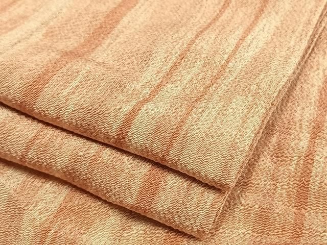 平和屋着物▽上質な小紋　単衣　縞　鬼しぼ縮緬　正絹　逸品　AAAV2797fy 平和屋着物▽上質な小紋 単衣 縞 鬼しぼ縮緬 正絹 逸品 AAAV2797fy