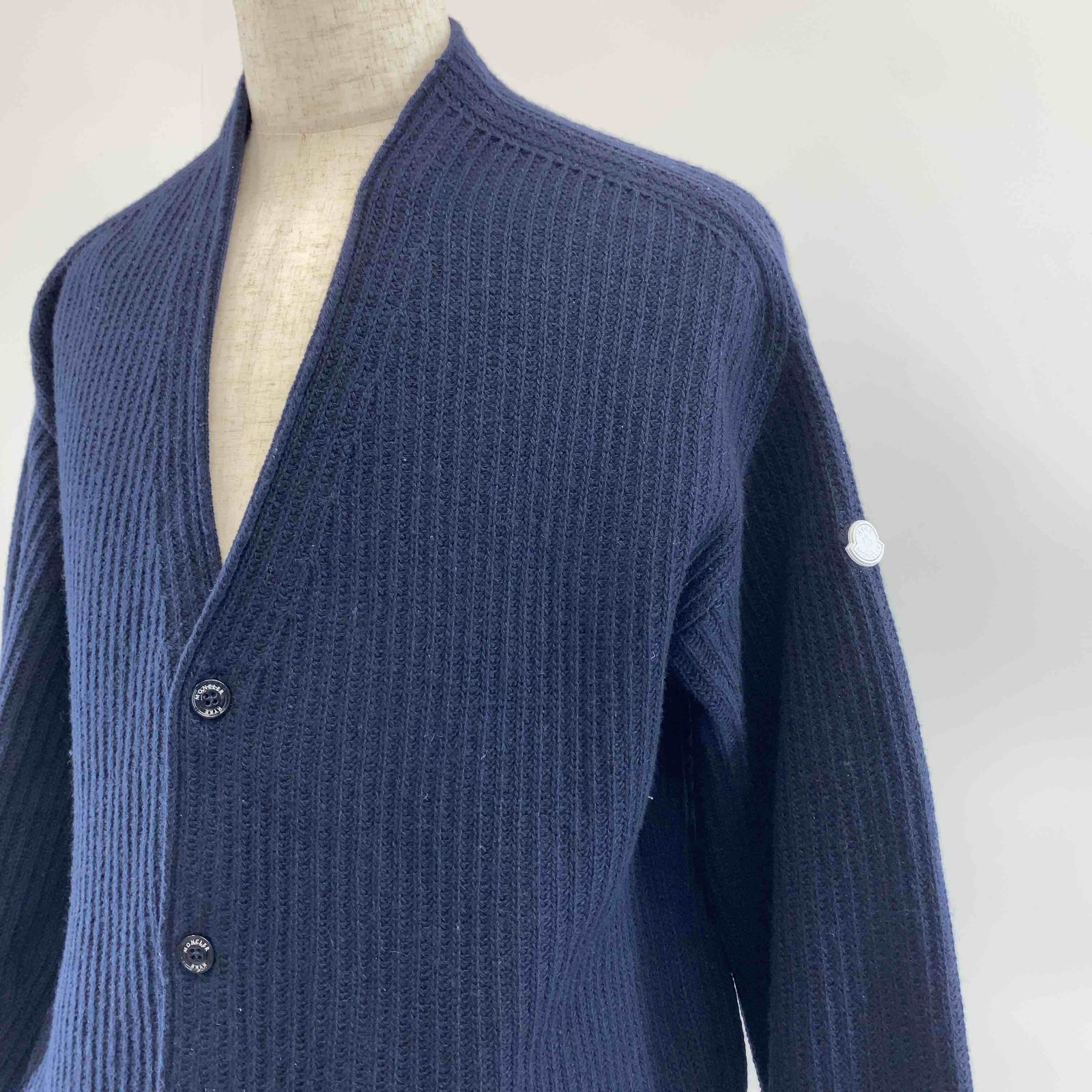 【MONCLER GENIUS × HYKE】【CARDIGAN TRICOT カーディガン ネイビー 国内正規品】