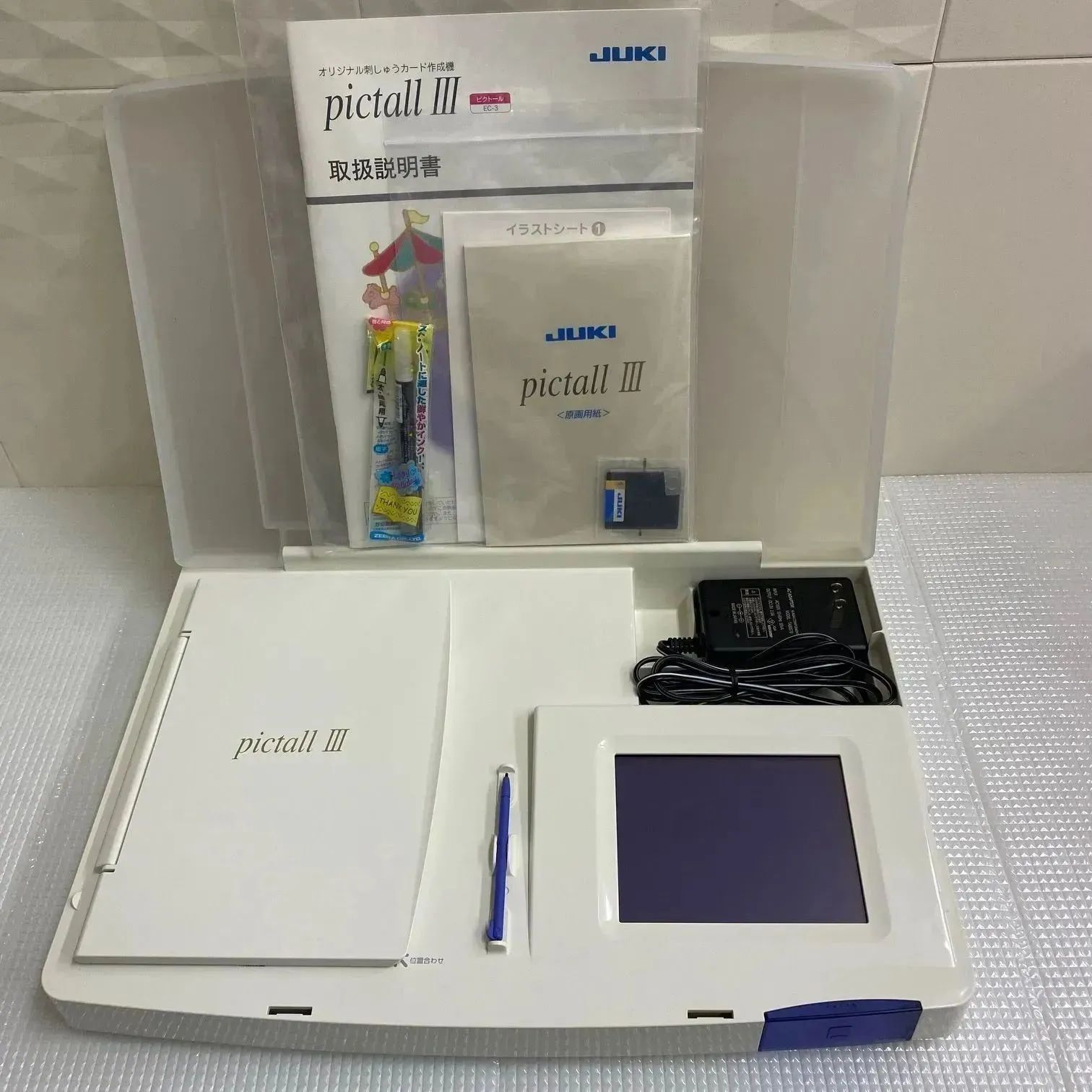 JUKI 刺繍データ作成機 ピクトール ⅢEC-3付属品 美品 可動品 JUKI刺繍データ作成機ピクトール3