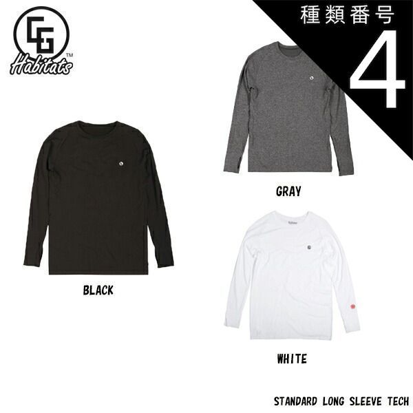 種類4：Black/XL CG HABITATS STANDARD LONG SLEEVE TEE キャンディグラインド スタンダードロングスリーブティー スノーボード アメリカ 輸入 SNOWBOARD メンズ レディース