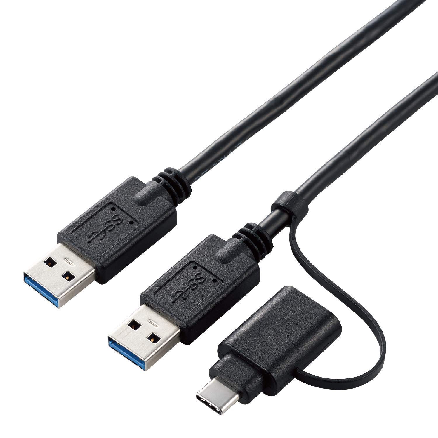 【新着商品】USB3.0 ] Type-Cアダプタ付属 Mac対応 Windows 1.5m [ ブラック データ移行ケーブル UC-TV6BK エレコム