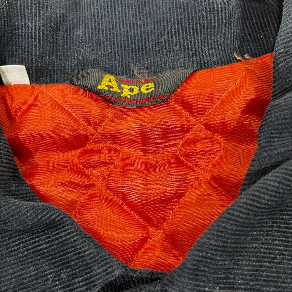 A BATHING APE コーデュロイ スタジャン　ブルゾン　初期978 A BATHING APE コーデュロイ スタジャンブルゾン初期978