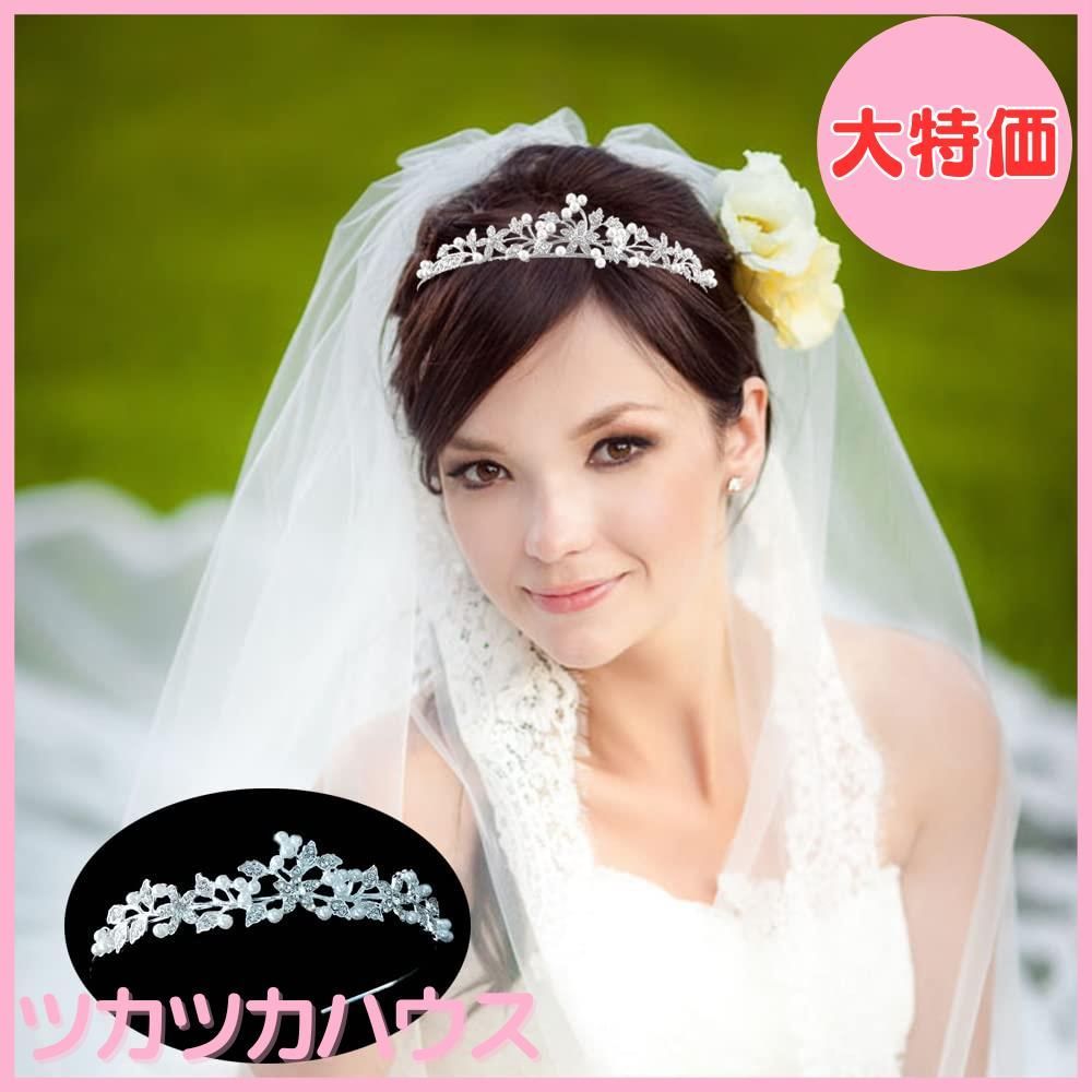 大特価】YFFSFDC 王冠 ティアラ クラウン 花柄 花嫁 ヘア