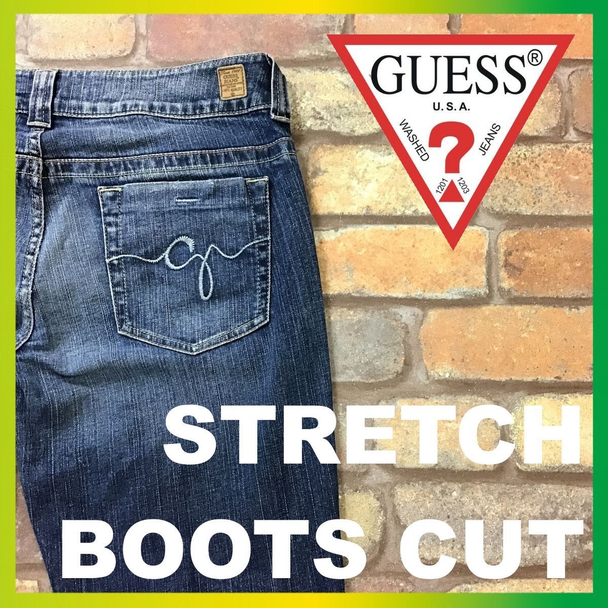 美品☆BP1-616☆海外限定品☆【GUESS ゲス】5ポケット ストレッチ