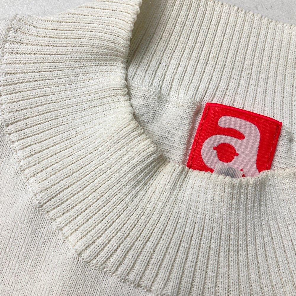 サイズ：38 ARCHIVIO アルチビオ ハイネック ニットセーター ホワイト