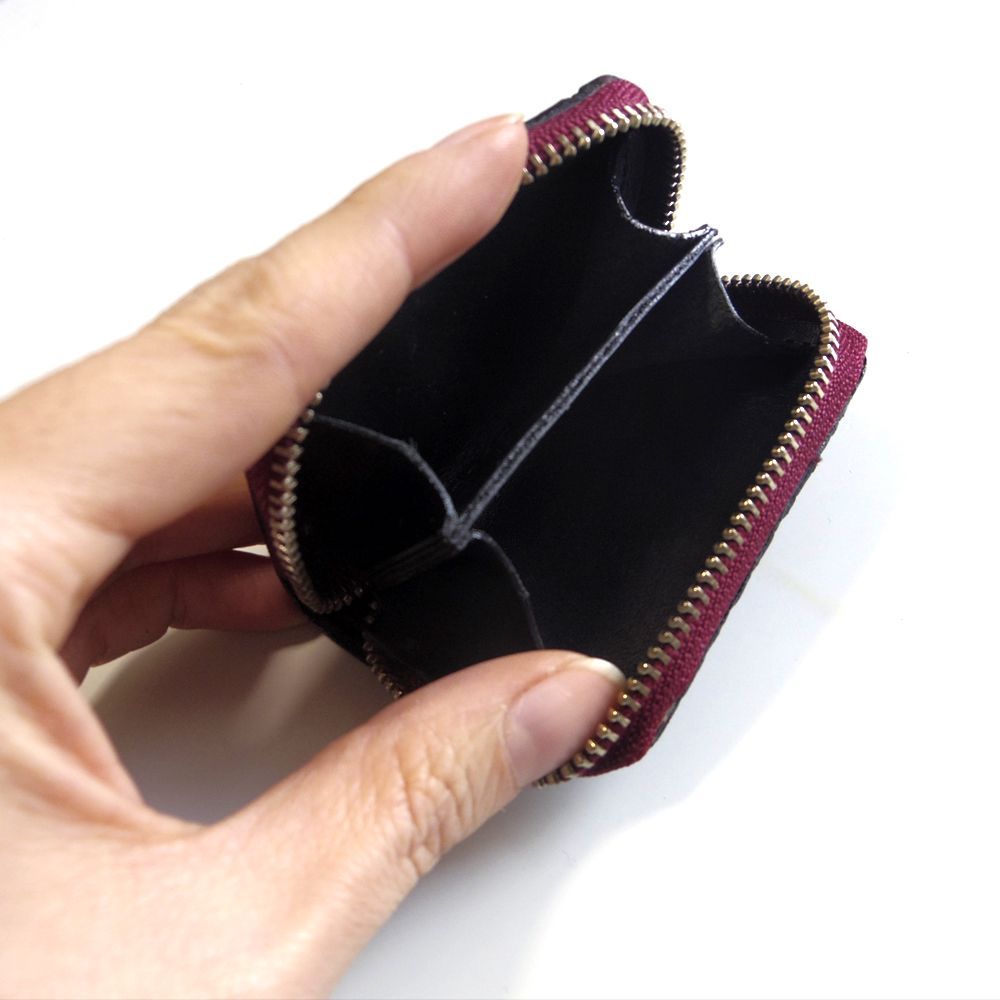 現品お届け◇[Laquju] ◇クロコダイル ミニコインケース 本革レザー小銭入 (グリーン