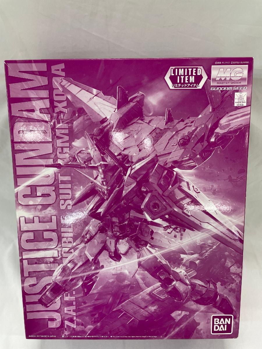 未開封 1|100 MG ZGMF-X09A ジャスティスガンダム クリアカラー 機動戦士ガンダムSEED