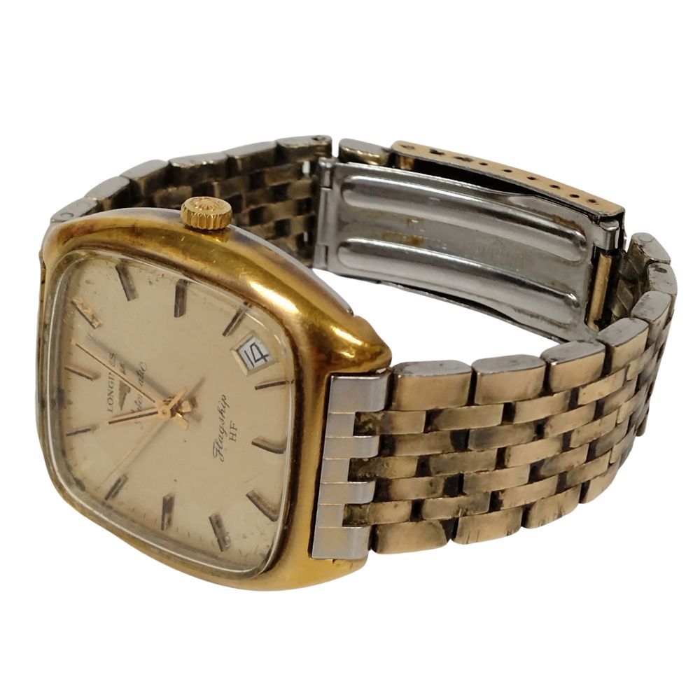 LONGINES 自動巻き 腕時計 ゴールド スクエア LONGINES ロンジン  