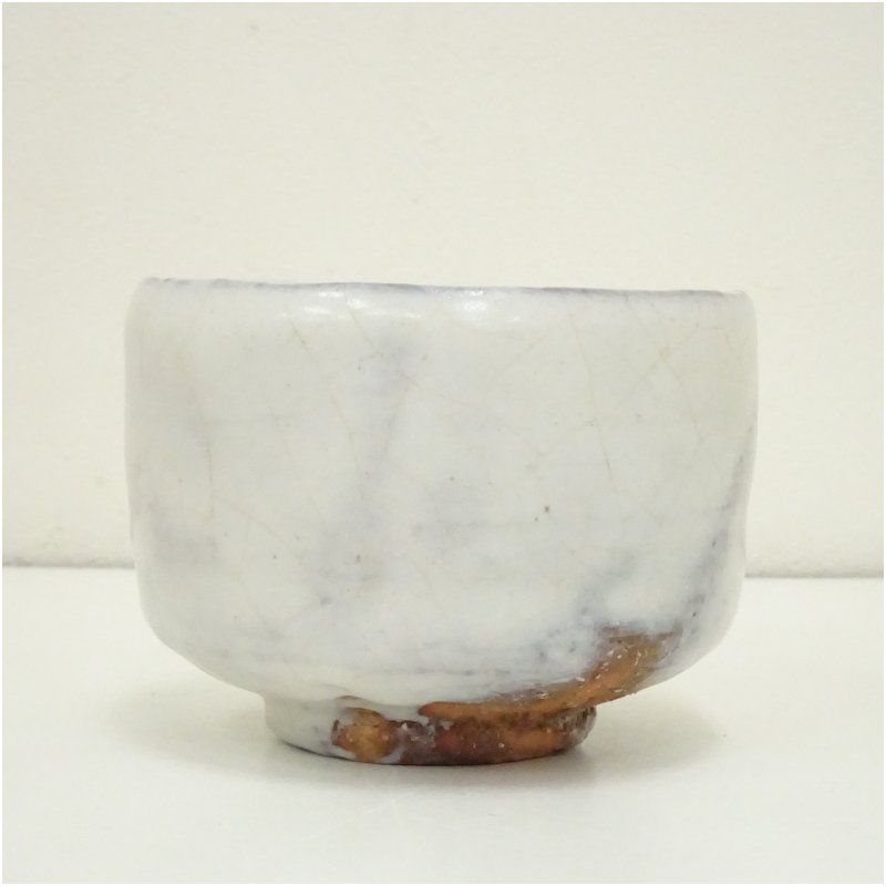 春来居窯 多気檗山造 白釉茶碗（共箱） 茶道 抹茶 おしゃれ 抹茶茶碗