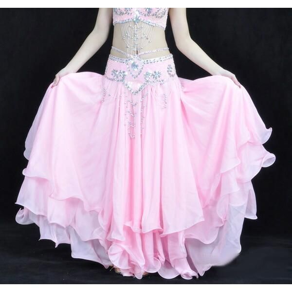 ベリーダンス シフォン スカート フレア ゴージャス ダンス衣装