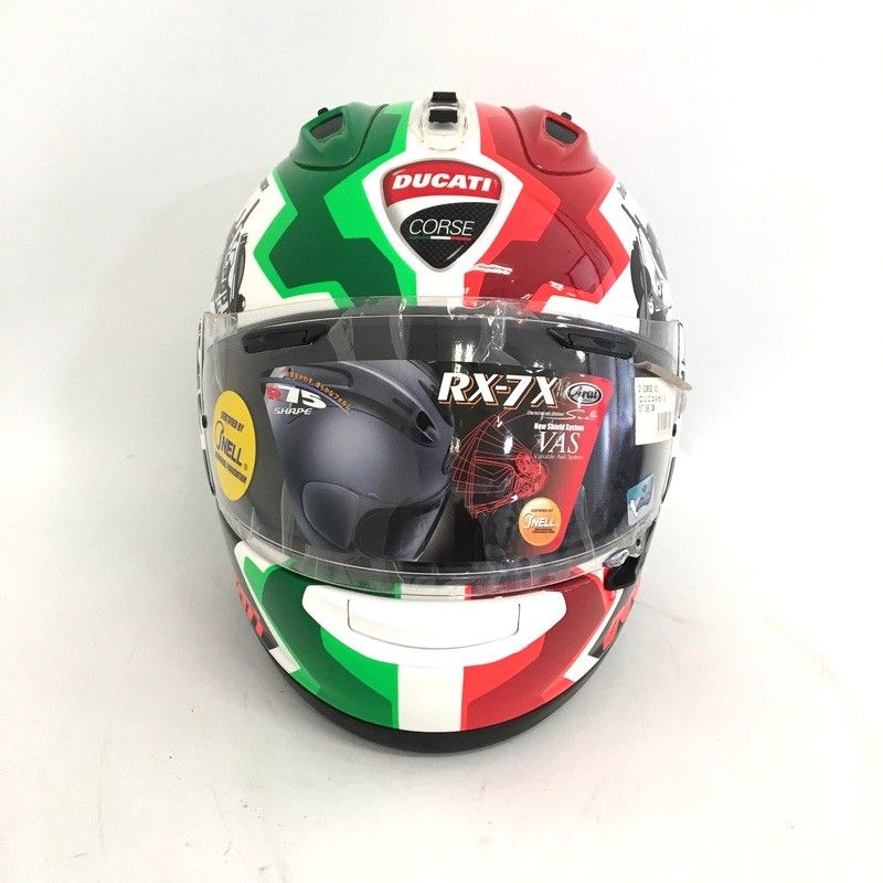 Arai フルフェイスヘルメット レッド・グリーン Arai フルフェイス