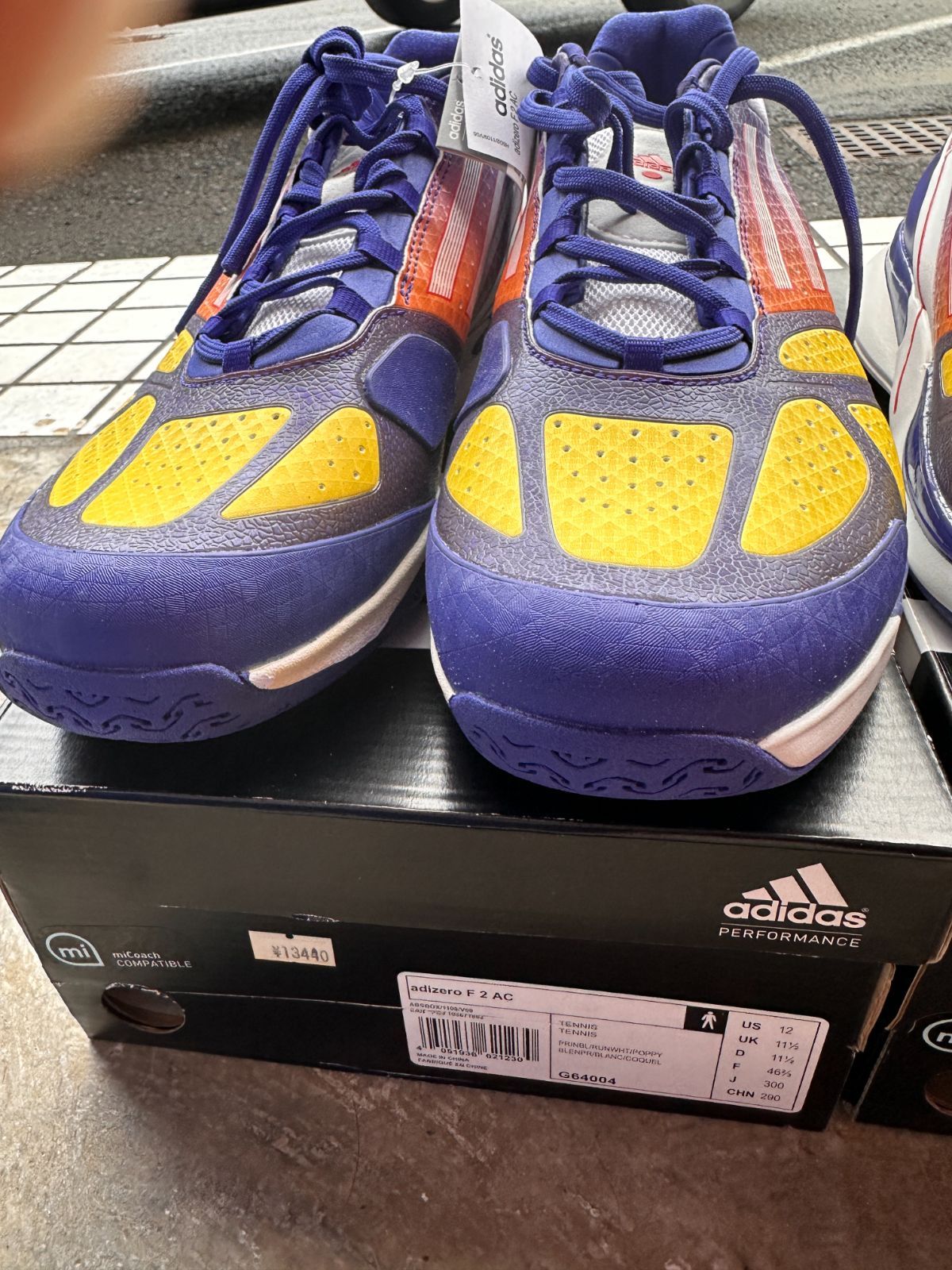 錦織モデル adizero feather Ⅱ AC アディゼロ フェザー2 テニス