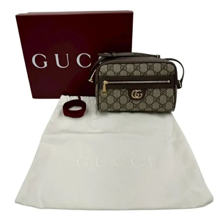 未使用品】GUCCI グッチ GGスプリーム ベージュ＆エボニー オフィ
