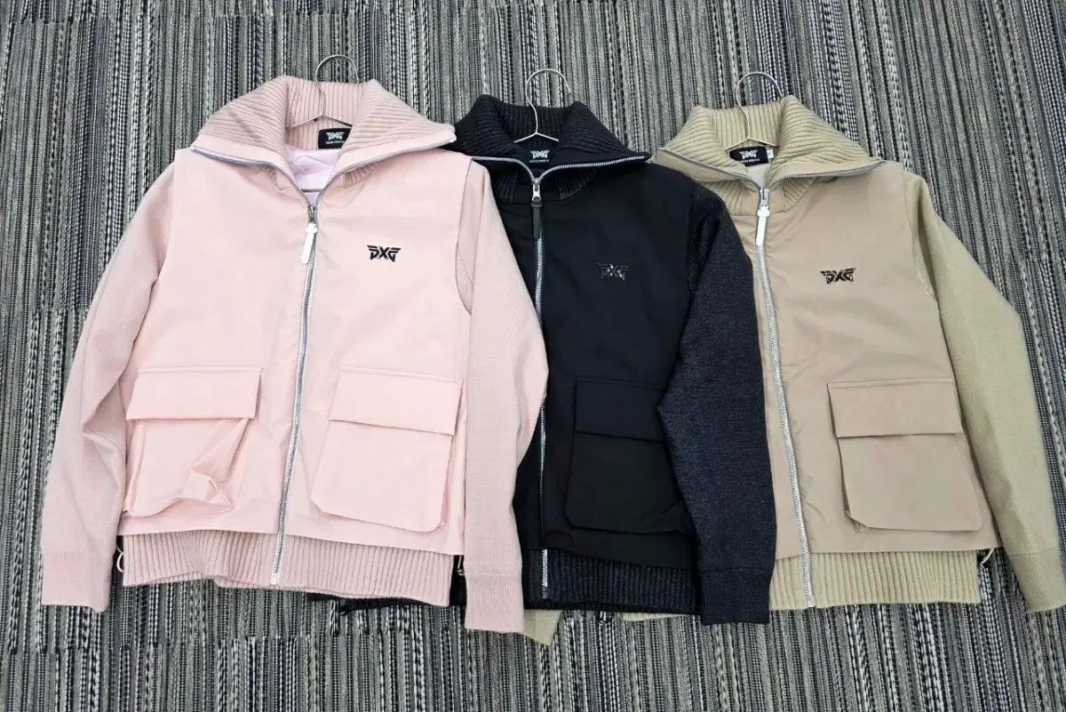 pxg ハイブリッド 防風 ダウン ジップアップ