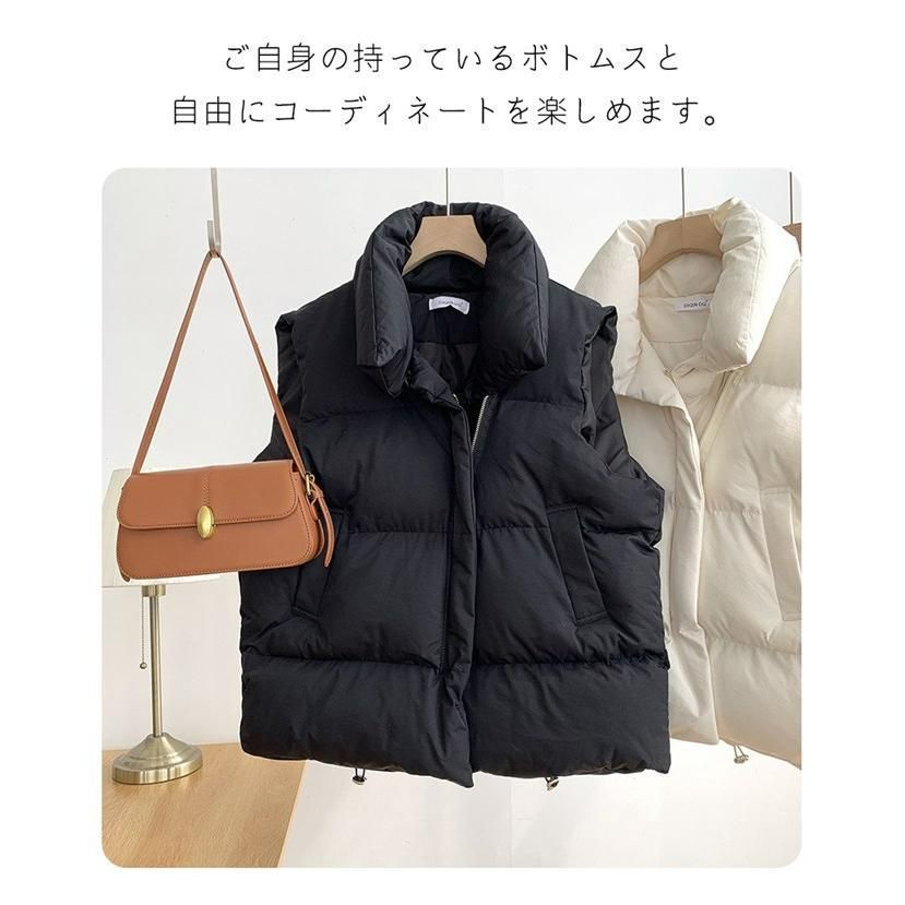 中綿ベスト キルティングベスト レディース ベスト 中綿 ダウン