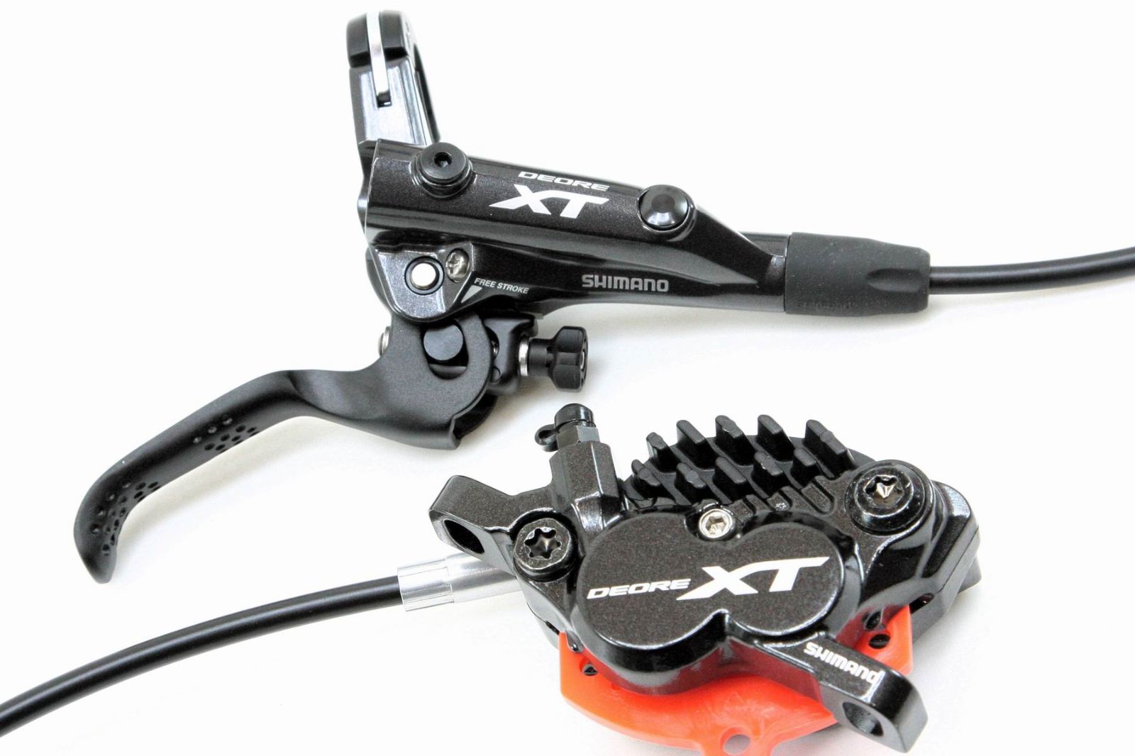 シマノ SHIMANO デオーレ Deore XT 油圧ディスクブレーキ 4ポット 4ピストン BL-M8000 BR-M8020 ローター無 前後セット ブラック