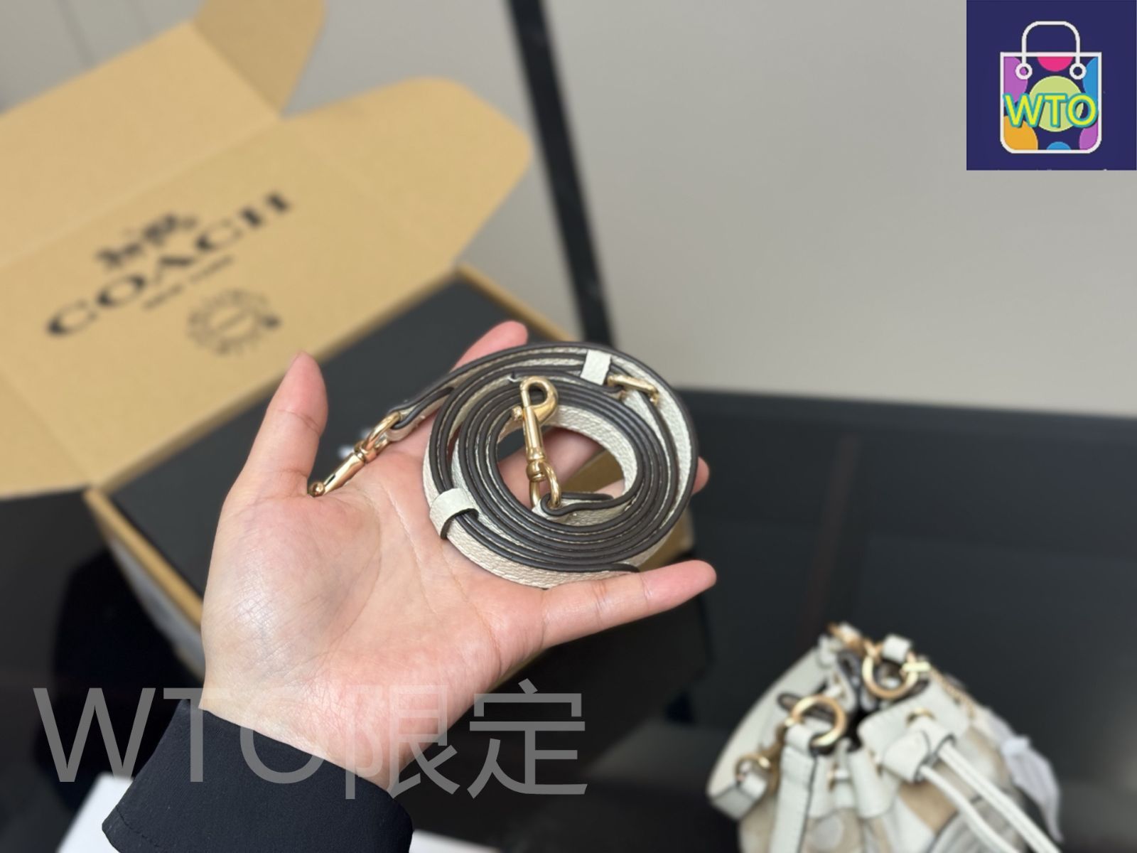 今日WTO】Coach ミニバケツバッグ（デニム）Cute Design-WTO輸入