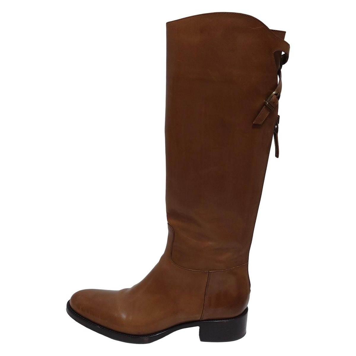 SARTORE サルトル ロングブーツ 37 レディース - ライトブラウン レザー