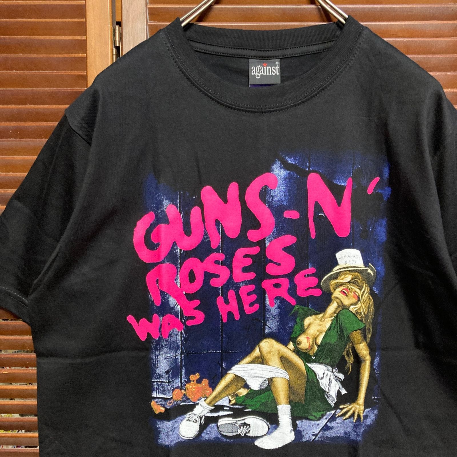 ☆ ガンズアンドローゼス GUNS N ROSES 黒 ピンナップガール セクシー 