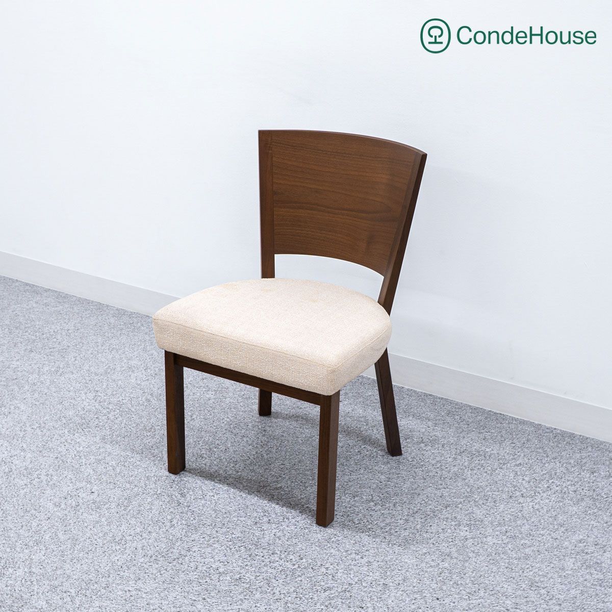 CondeHouse カンディハウス ダイニング アームレス チェア ファブリック アイボリー