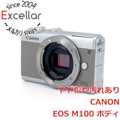 bn:8] Canon製 ミラーレス一眼カメラ EOS M100 ボディ グレー 液晶画面 ...