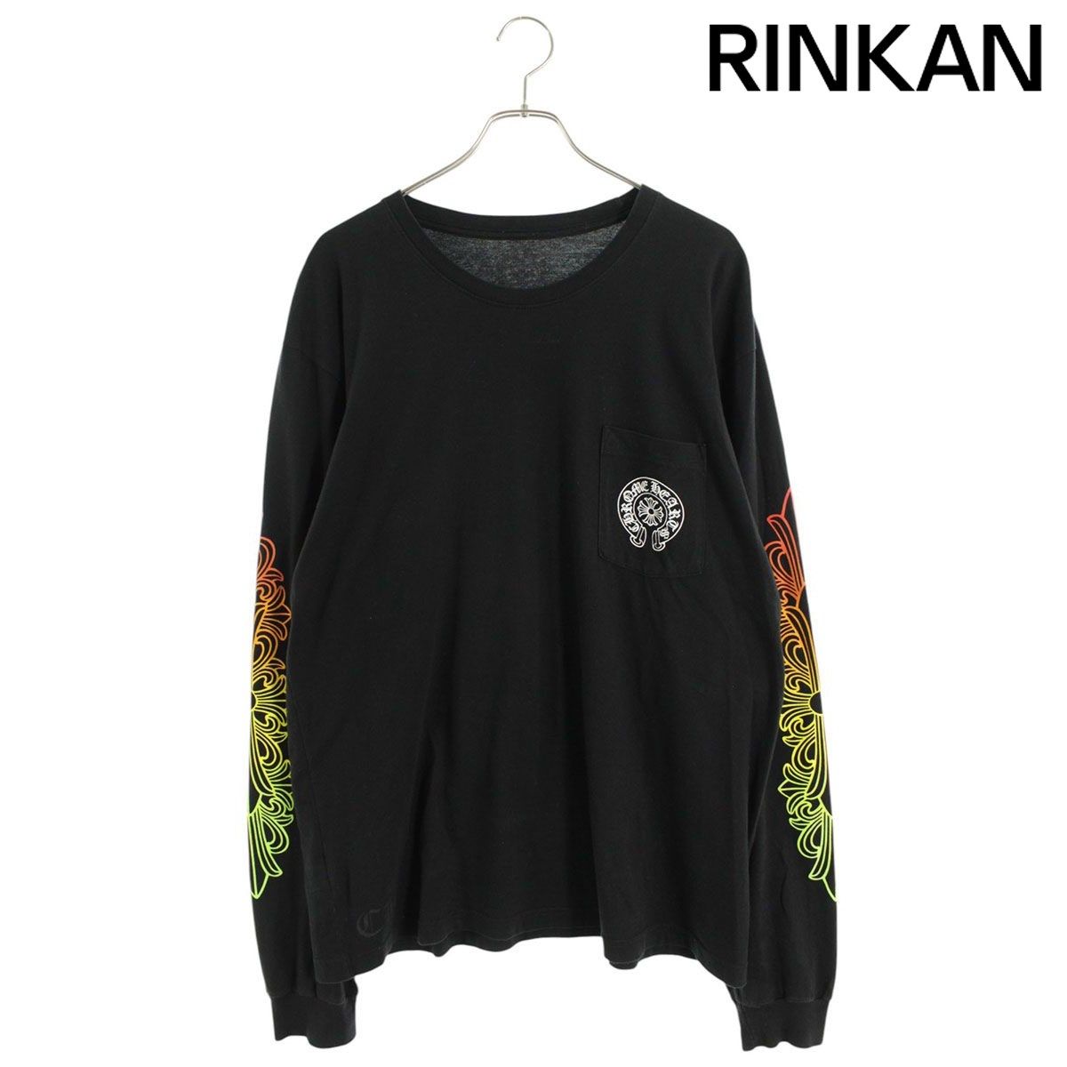クロムハーツ CH L|S |1 バックサークルロゴプリント長袖カットソー メンズ XL