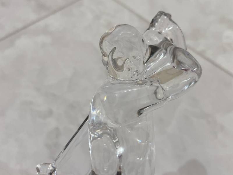 バカラ Baccarat クリスタルガラス ゴルフスイング 置物 バカラ Baccarat クリスタルガラス ゴルフスイング 置物 - メルカリ