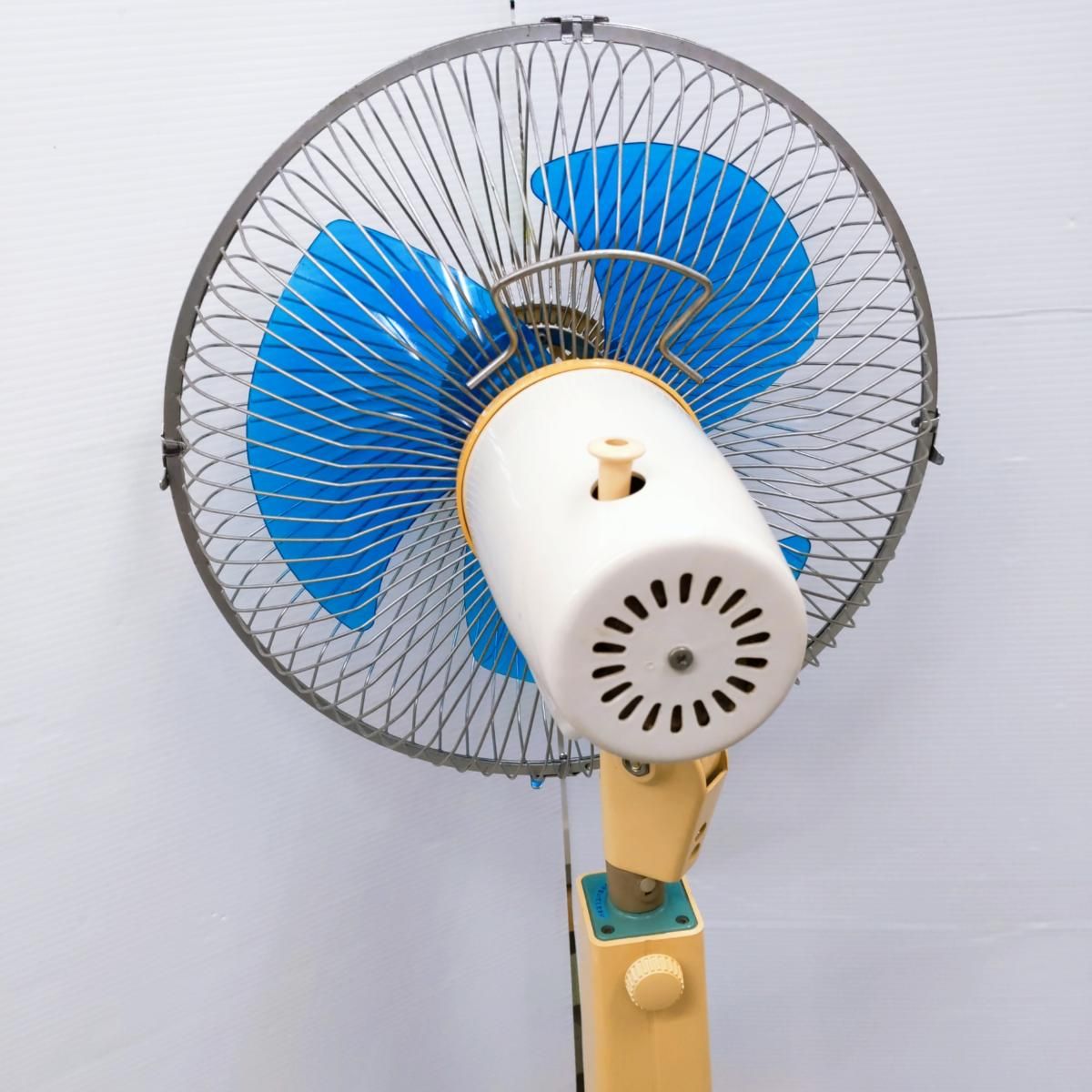 現状品】ナショナル 昭和レトロ扇風機 30センチリビング用扇 F-30S1M〇