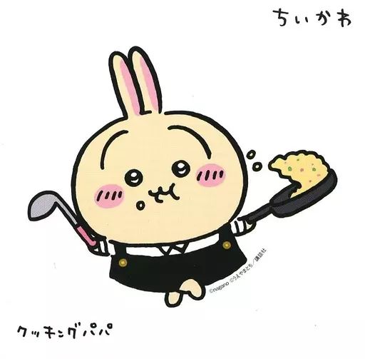 中古】シール・ステッカー うさぎ(クッキングパパ) イラストステッカー