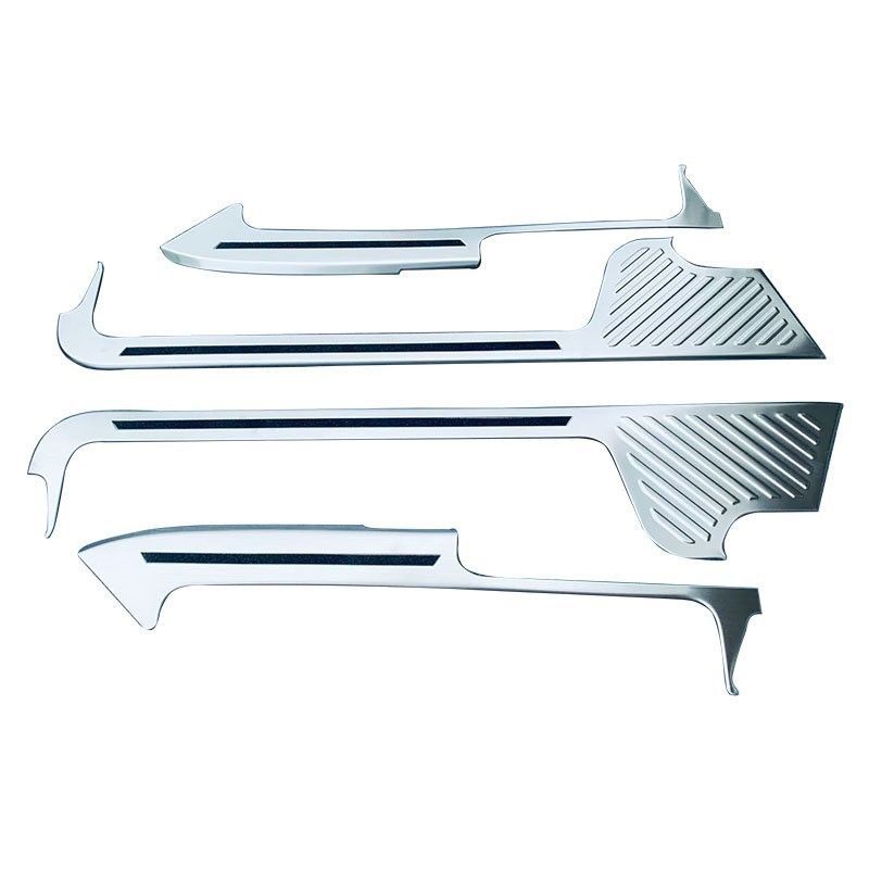 全店送料無料! 24年式レクサス LM300h LM350 内装ドアステップガード 4枚セット ステンレス製 カスタムパーツ 保護プレートsq