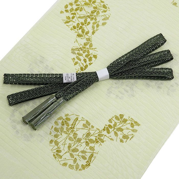 夏物4点（着物、帯、帯揚げ、帯締め）セット 洗える着物 新品 夏着物 4