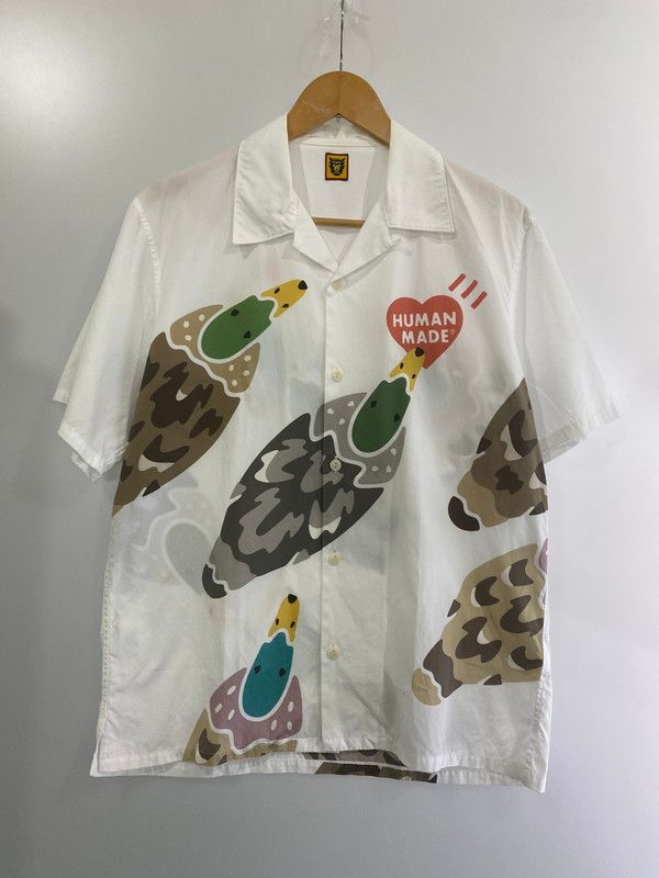 中古】 HUMANMADE DUCK ALOHA SHIRT HM19SH009 ヒューマンメイド  
