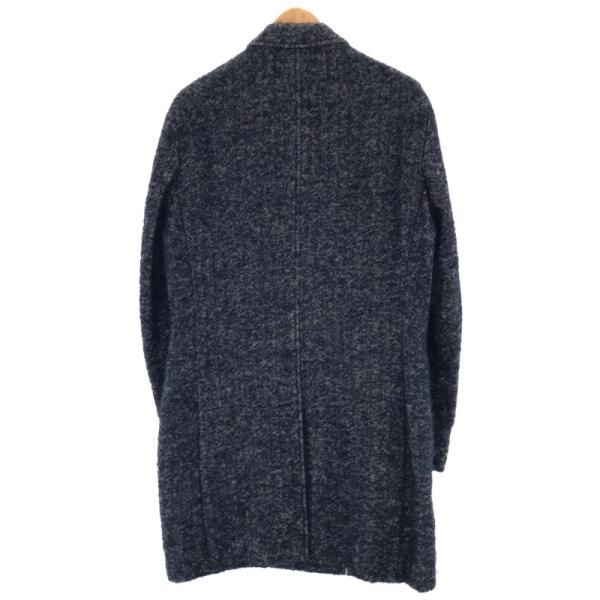PAOLONIパオローニアルパカ混ダブルチェスターコートブルー系サイズ:50