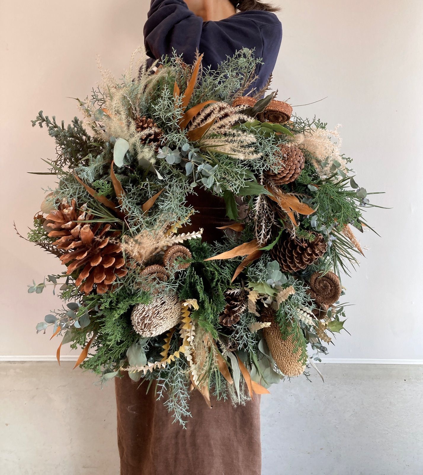 特大クリスマスリース 70cm 送料込み - TORIUMI FarmsteaD - メルカリ