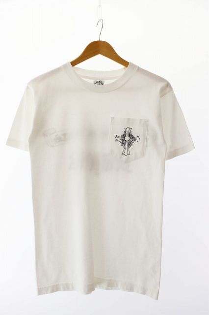 クロムハーツ CHROME HEARTS OLD NEW YORK Tee オールド ニューヨーク スクロールラベル プリント 半袖Tシャツ S 白 ホワイト ブランド古着ベクトル AA 250927