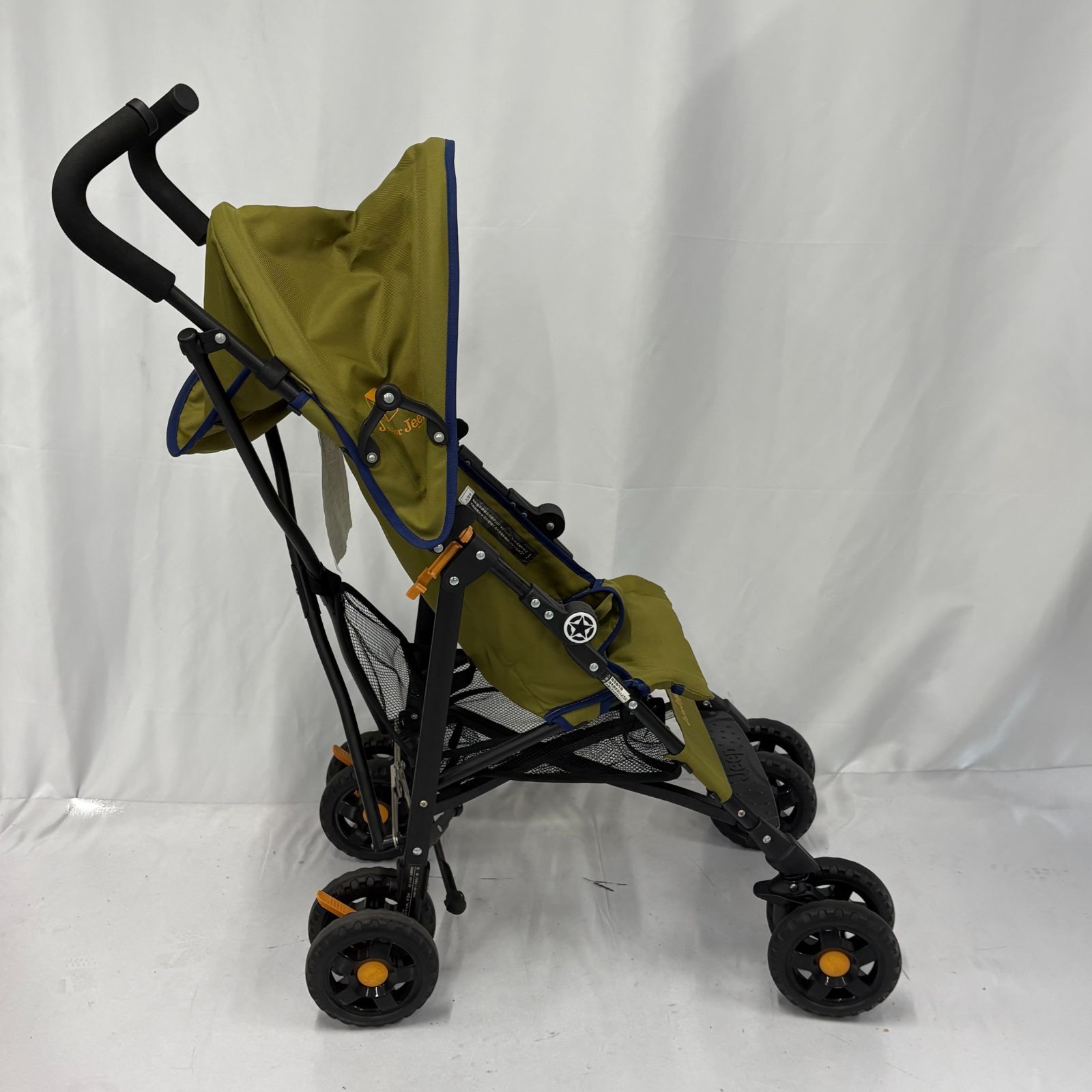 美品 Jeep ジープ ベビーカー ベビーバギー 自立可能 カーキー