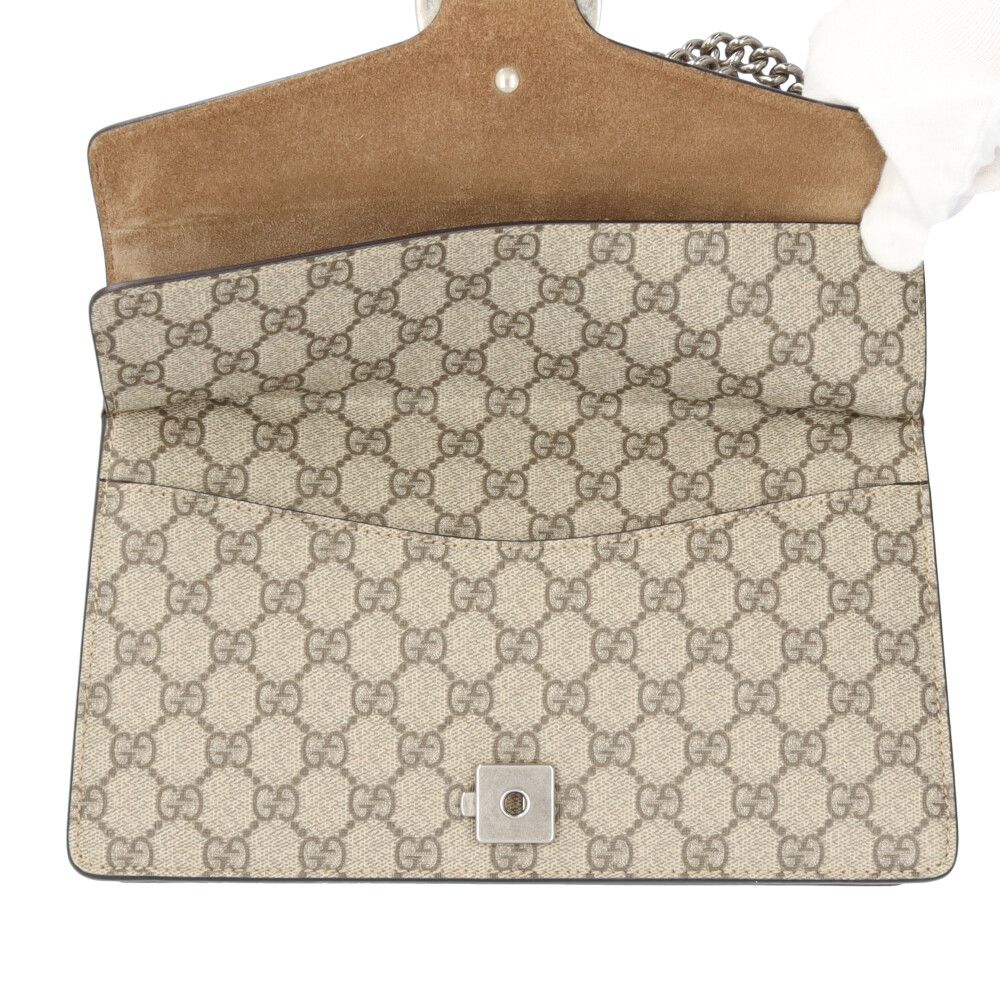 グッチ ラインストーン ディオニュソス GGスプリーム ショルダーバッグ GGスプリームキャンバス 400249 ベージュ レディース GUCCI  中古 GUCCI（グッチ） ラインストーン ディオニュソス ショルダーバッグ GG