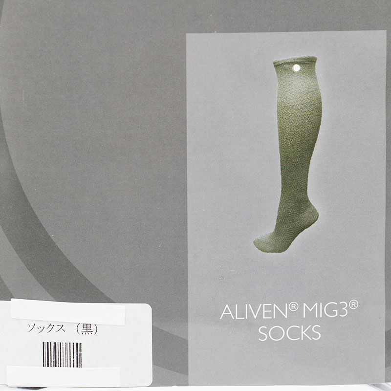 未使用 インヴェル invel ソックス黒 mig3 SOCKS 3/4 ユニセックス