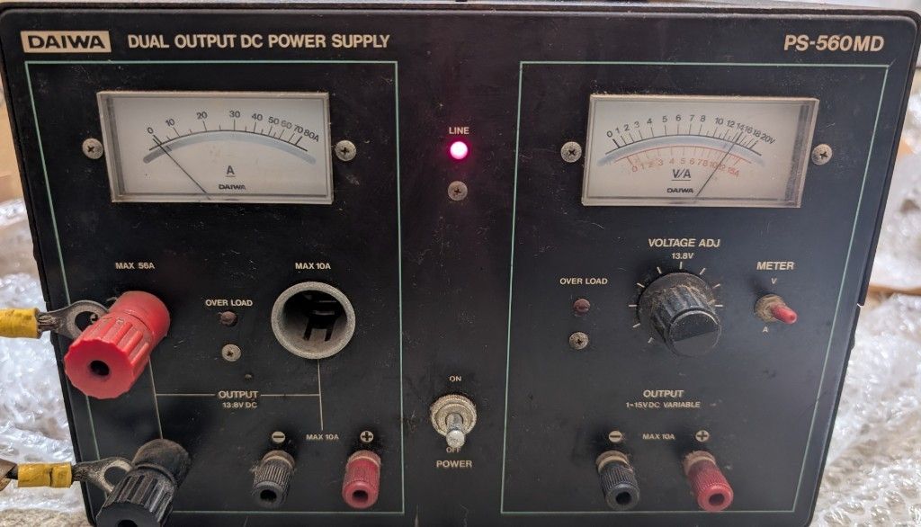 現状品 ダイワ PS-560MD DC POWER DC電源 安定化電源 DAIWA アマチュア 無線機 IT7RQVTOZOR4-A03-byebye