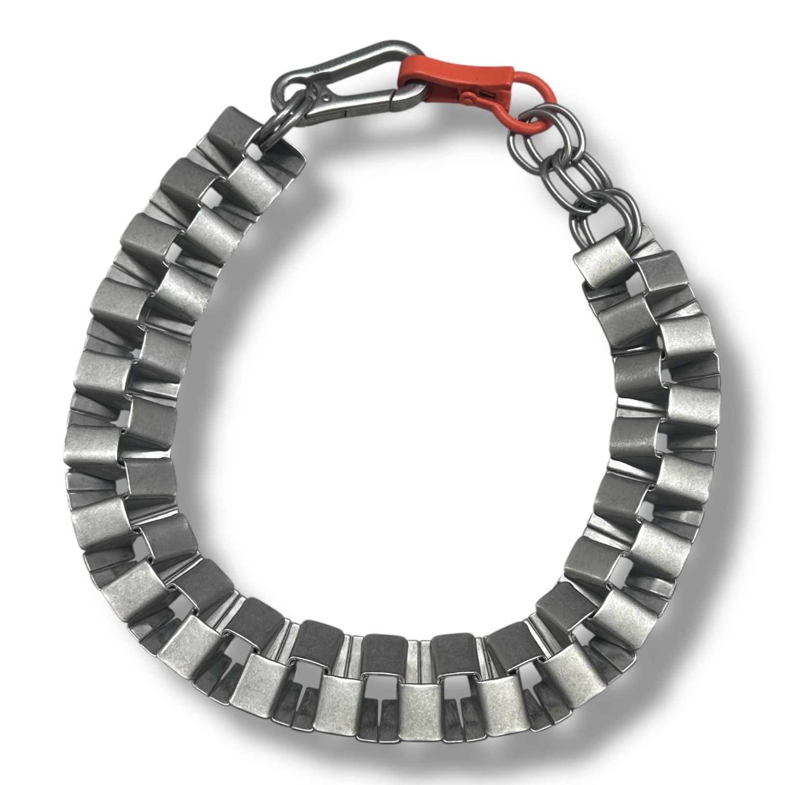 HERON PRESTON シルバー マルチチェーンネックレス Heron Preston