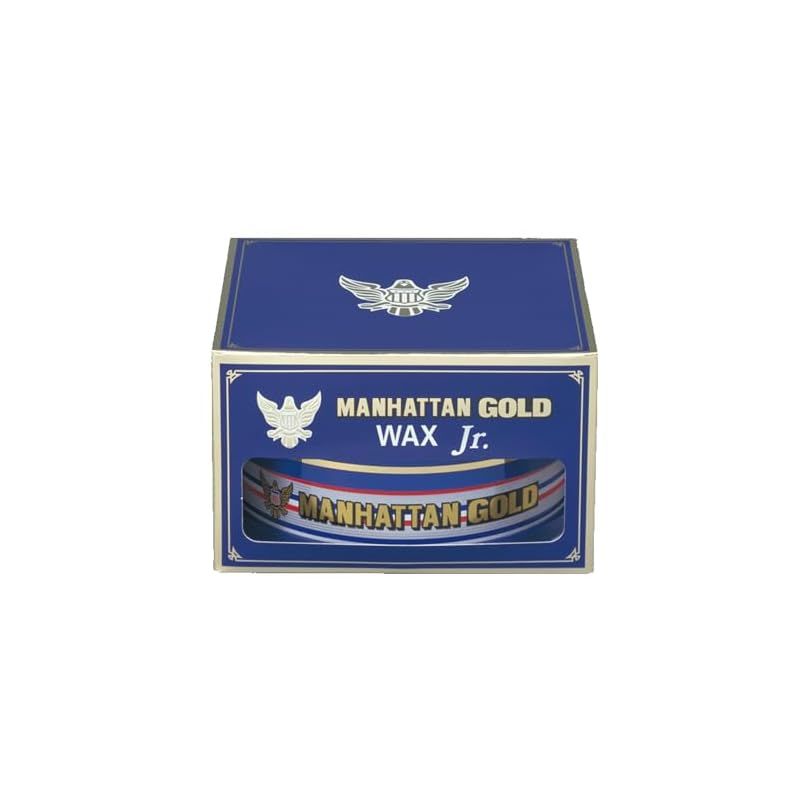 SurLuster(シュアラスター) マンハッタンゴールド ワックス ジュニア 100g 固形ワックス カーワックス 天然カルナバ蝋 艶 スポンジ付き ツヤ 光沢 保護 自動車 全塗装色 M-03