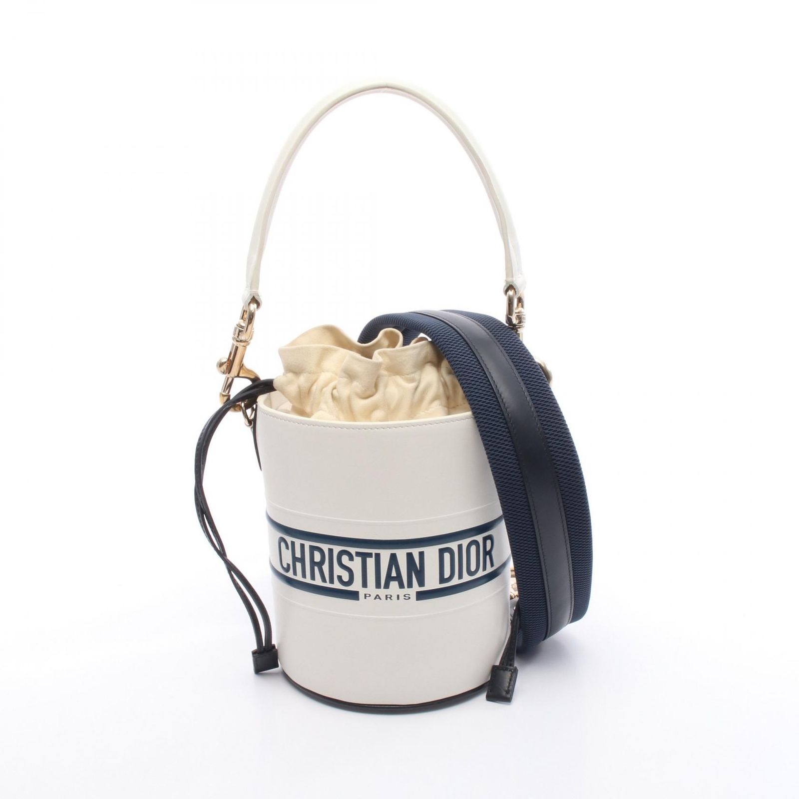 CHRISTIAN DIOR バケットバッグ ネイビー CHRISTIAN DIOR バケットバッグ ネイビー ネイビー（紺）系 Dior