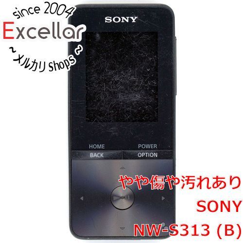 bn:0] SONYウォークマン Sシリーズ NW-S313 ブラック/4GB 液晶画面